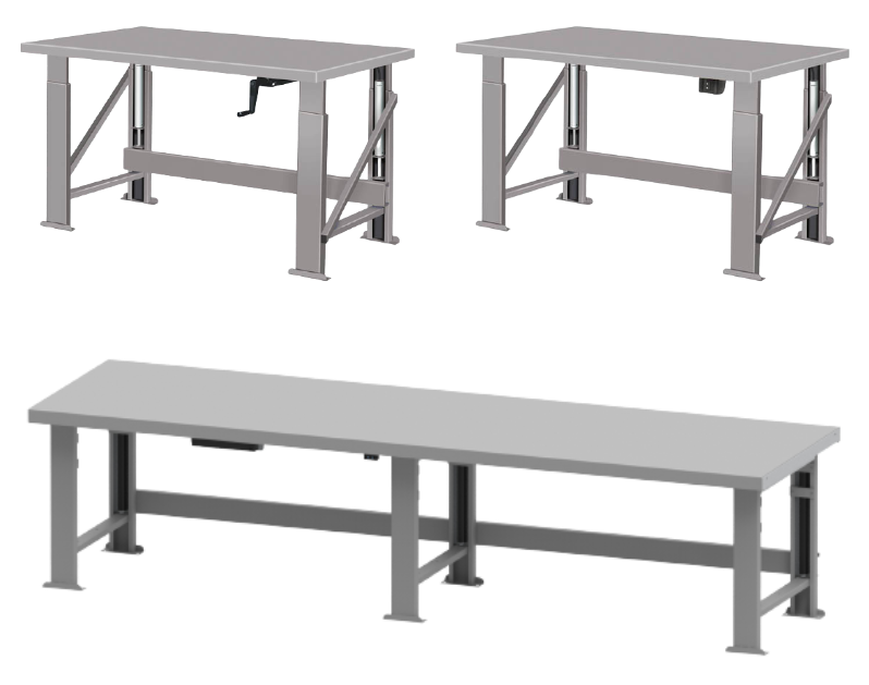 Steel Top Hydraulic Benches